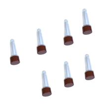 Kit 10 Tubete Marrom 12cm Acrílico P/ Personalizar Festa