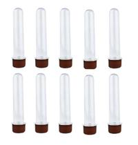 Kit 10 Tubete Marrom 12Cm Acrílico Para Personalizar Festa Kit 10 Tubete Marrom 12Cm Acrílico Para Personalizar Festa