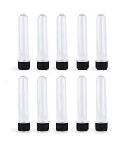 Kit 10 Tubete Preto 12cm Acrílico P/ Personalizar Festa