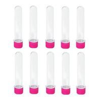 Kit 10 Tubete Rosa Pink 12Cm Acrílico Para Personalizar