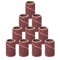 Kit 10 Tubo De Lixa 6.4Mm 1/4 Grão 80 Para Micro Retíficas