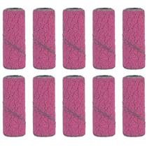 Kit 10 Tubos De Lixa 3Mm 1/8 Grão 240 Rosa Micro Retíficas