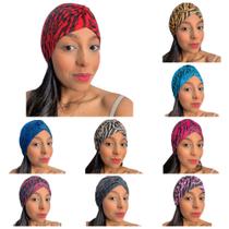 Kit 10 Turbante Touca Feminino Elegante Moda Atacado Charme