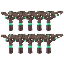 Kit 10 Un. Aspersor De Impacto 1" POL irrigador canhão alcance até 30 metros de Pasto Horta Jardim