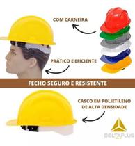 Kit 10 Un Capacete De Proteção Beryl Com Carneira Delta Plus