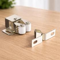 Kit 10 Un Fecho Rolete P/ Moveis Pressao Trava Porta Armario Kit 10 Un Fecho Rolete P/ Moveis Pressao Trava Porta Armario