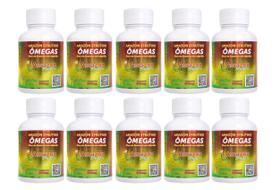 Kit 10 Un Óleo De Avestruz Amazon Struthio 60 Capsulas