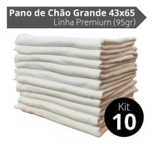 KIT 10 UN PANO DE CHAO SACO ALVEJADO 43x65