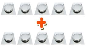 Kit 10 un ralo click quadrado 15x15