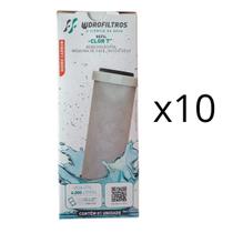 Kit 10 Un Refil Filtro Carvão Ativado Clor 7 Hidrofiltros