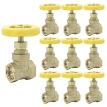 Kit 10 Un Registro De Gaveta 1/2 Polegada Latão Tradestar