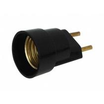 Kit 10 un. Soquete Pino Porta Lâmpada Radial E27 PT Lâmpada 4A 250V Plug para Tomada Bocal