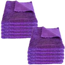 Kit 10 Un Toalha De Microfibra 40x40 Alta Performance Sem Costura 350GSM Kit 10 Un Toalha De Microfibra 40x40 Alta Performance Sem Costura 350GSM