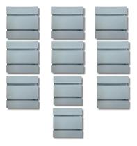 Kit 10 Und 1xg9 Arandela Injetada Branca Paris Duplo Opl Branco