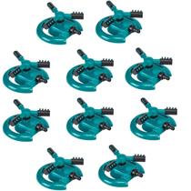 Kit 10 Und Aspersor Irrigador 360 Automático 12 Jatos Base