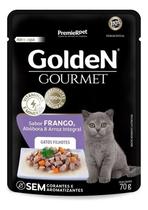Kit 10 und Golden Gourmet Gato Filhote Frango 70g Kit 10 und Golden Gourmet Gato Filhote Frango 70g