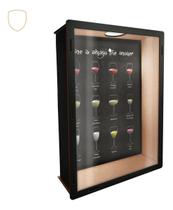 Kit 10 Und Quadro MDF Porta Rolhas Vinho de Parede Kit 10 Und Quadro MDF Porta Rolhas Vinho de Parede