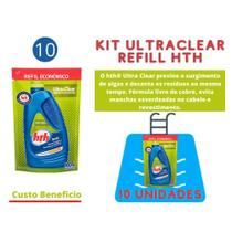 Kit 10 Und Solucao Agua Verde Hth Ultra Clear Refill 900ml