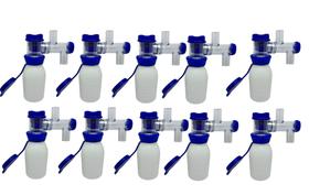 Kit 10 Uni. Tomador Coletor Amostra De Leite Ordenhadeira