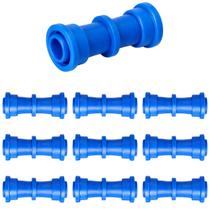 Kit 10 União de 16mm para Mangueira Gotejadora com Anilhas Kit 10 União de 16mm para Mangueira Gotejadora com Anilhas