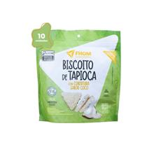 Kit 10 unid Biscoito de Tapioca Coco Vegano Sem Glúten FHOM