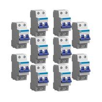 Kit 10 unid. disjuntor bipolar din 40a (mdw-c 40a 2 polos) Kit 10 unid. disjuntor bipolar din 40a (mdw-c 40a 2 polos)
