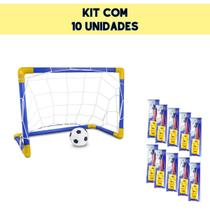 Kit 10 Unidade Gol Infinito: Golzinho, Trave, Bola e Bomba, Para se Divertir sem sair de Casa Perfeito para diversão das crianças