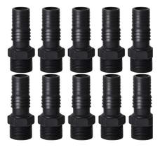 Kit 10 Unidades Adaptador Interno com Rosca Externa Preto 3/4