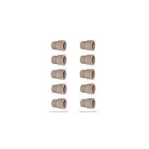 Kit 10 Unidades Adaptador Soldável Curto Com Rosca Lr 20mm x 1/2Pol. Kit 10 Unidades Adaptador Soldável Curto Com Rosca Lr 20mm x 1/2Pol.