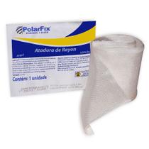 KIT 10 UNIDADES - Atadura de Rayon Estéril 7,5 cm x 5 m (POLARFIX)