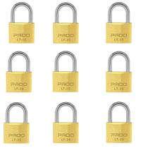 Kit 10 Unidades Cadeado Latão 35mm Pado Segredos Diferentes