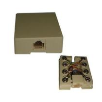 Kit 10 unidades caixas sobrepor tomada RJ45 fêmea 8x8 - GC