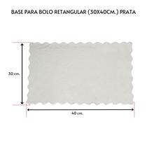Kit 10 Unidades Cake Board P/ Bolo Retangular 30x40cm.Prata Kit 10 Unidades Cake Board P/ Bolo Retangular 30x40cm.Prata