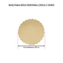 Kit 10 Unidades Cake Board para Bolo Redondo 20cm.