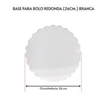 Kit 10 Unidades Cake Board Para Bolo Redondo 26cm. Branco - TAMAROZZI EMBALAGENS