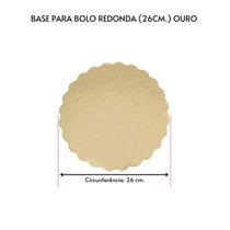 Kit 10 Unidades Cake Board para Bolo Redondo 26cm.
