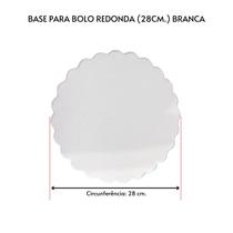Kit 10 Unidades Cake Board Para Bolo Redondo 28cm. Branco Kit 10 Unidades Cake Board Para Bolo Redondo 28cm. Branco