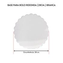 Kit 10 Unidades Cake Board Para Bolo Redondo 28cm. Branco - TAMAROZZI EMBALAGENS