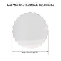 Kit 10 Unidades Cake Board Para Bolo Redondo 30cm. Branco
