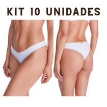 Kit 10 Unidades - Calcinha Tanga Corte A Laser - Não Marca Kit 10 Unidades - Calcinha Tanga Corte A Laser - Não Marca