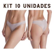 Kit 10 Unidades - Calcinha Tanga Corte A Laser - Não Marca