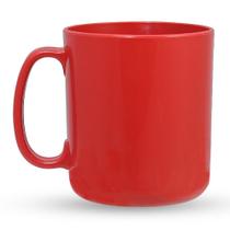 KIT 10 UNIDADES CANECA PP ACRYLIC LINE 450 ML Cor:VERMELHO