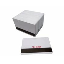 KIt 10 Unidades Cartão De Pvc Branco P/ Crachá 54 X 86mm Com Tarja KIt 10 Unidades Cartão De Pvc Branco P/ Crachá 54 X 86mm Com Tarja