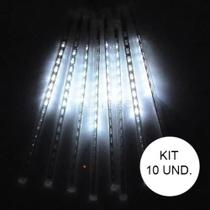 Kit 10 Unidades Cascata Tubo Pisca Pisca Chuva De Gelo Meteoro 96 Leds Branco Natal (ntn2128x127v) Kit 10 Unidades Cascata Tubo Pisca Pisca Chuva De Gelo Meteoro 96 Leds Branco Natal (ntn2128x127v)