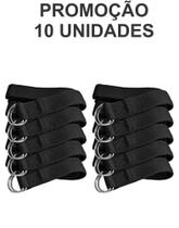 Kit 10 unidades cinto de yoga e alongamento muscular