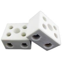 Kit 10 Unidades Conector Porcelana 2 Polos 16mm Interneed