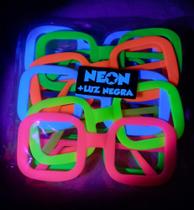 Kit 10 unidades de óculos neon para festa balada