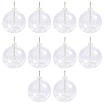 Kit 10 Unidades De Velas Lamparina Redonda 300ml Bolinha De Vidro Resistente