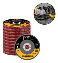 Kit 10 Unidades Disco Flap 4.1 2 Gr 80 Fasterr FSTC08