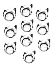 kit 10 unidades Fone de ouvido com microfone de lapela ptt radio ht motorola EP450 EP 450 SP50